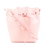 Mansur Gavriel bucket pink leather handbag
