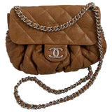 Chanel camel leather handbag