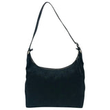 Salvatore Ferragamo black cotton handbag