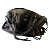 Zadig & Voltaire sunny grey leather handbag