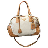 Prada beige cloth handbag