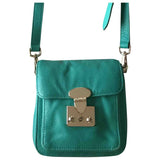 Sandro green leather handbag
