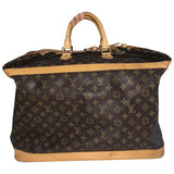 Louis Vuitton cruiser brown cloth travel bag
