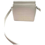 Gu_de white leather handbag