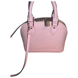 Louis Vuitton alma bb pink leather handbag