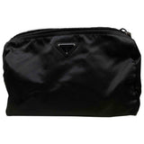 Prada black cloth travel bag