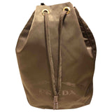 Prada brown cloth handbag
