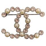 Chanel cc silver steel pins & brooches