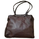 Prada brown leather handbag