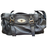 Mulberry alexa blue leather handbag