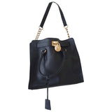Michael Kors black patent leather handbag