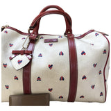 Gucci boston white cloth handbag