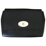 Mulberry lily medium black leather handbag
