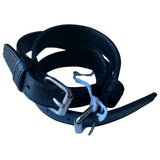 Balenciaga black leather bracelets