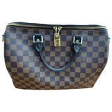 Louis Vuitton speedy bandoulière brown cloth handbag
