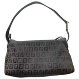 Fendi brown cloth handbag