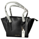 Calvin Klein black patent leather handbag