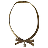 Dior gold metal necklaces