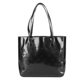 Prada black patent leather handbag