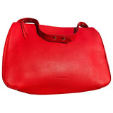 Jil Sander red leather handbag