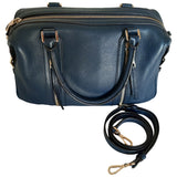 Michael Kors blue leather handbag