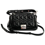 Karl Lagerfeld black leather handbag