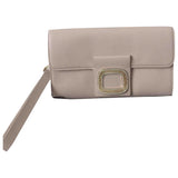 Guess pink leather clutch bag