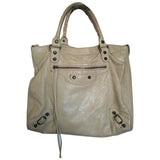 Balenciaga vélo beige leather handbag