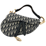 Dior saddle blue cloth handbag