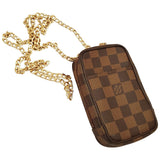 Louis Vuitton brown cloth handbag