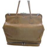Prada brown leather travel bag