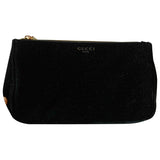 Gucci black velvet clutch bag
