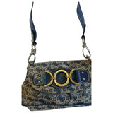 Guess blue cotton handbag