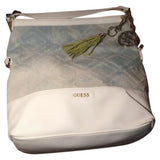 Guess blue cotton handbag