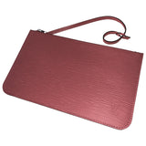 Louis Vuitton neverfull pink leather clutch bag