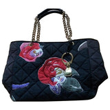 Mulberry black cotton handbag