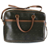 Dior brown cloth travel bag