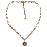 Guess pink metal necklaces