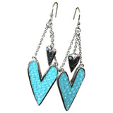 Guess turquoise metal earrings