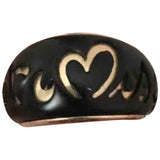 De Grisogono black pink gold rings