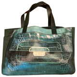Anya Hindmarch green cloth handbag