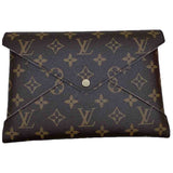 Louis Vuitton kirigami brown cloth clutch bag