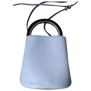 Marni pannier beige / grey leather handbag