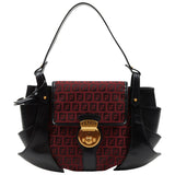 Fendi red leather handbag