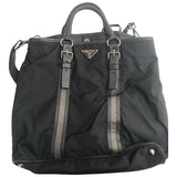 Prada black cloth handbag