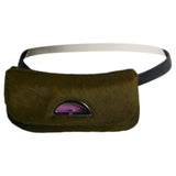 Dior green pony-style calfskin belt bag