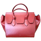 Celine tie red leather handbag