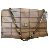 Chanel beige leather handbag