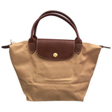 Longchamp pliage  camel cloth handbag