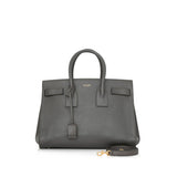 Saint Laurent sac de jour grey leather handbag